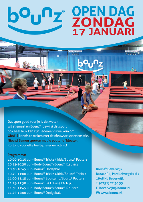 Open Dag Bounz Beverwijk 16-01-2016