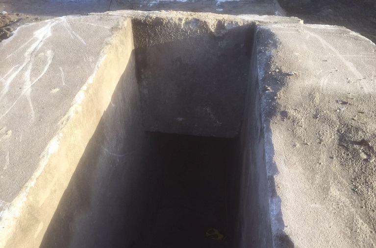 Geheime bunker sluizencomplex